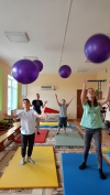 ЛФК с использованием фитбола