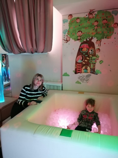 Занятия в сухом бассейне